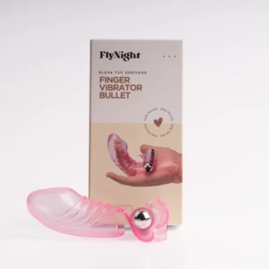 Vibrador Bullet + Dedos Transparente