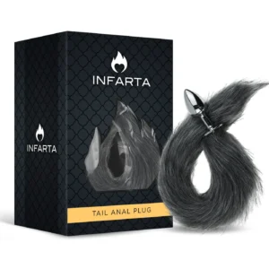 Plug Anal Colita Zorro Negro